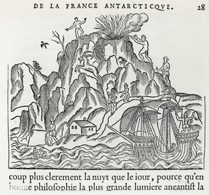 Volcano, 1558 by French School